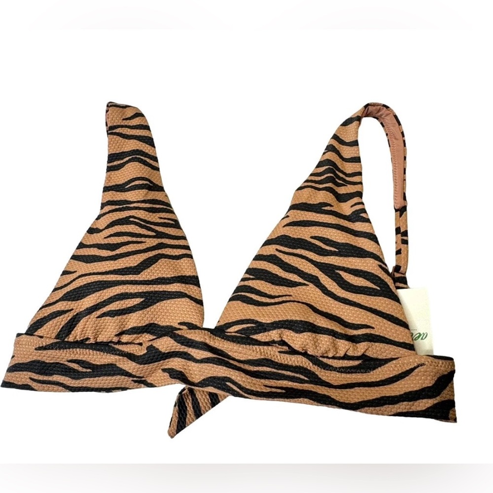 Aerie Zebra Print Bikini Top - Picture 3 of 5